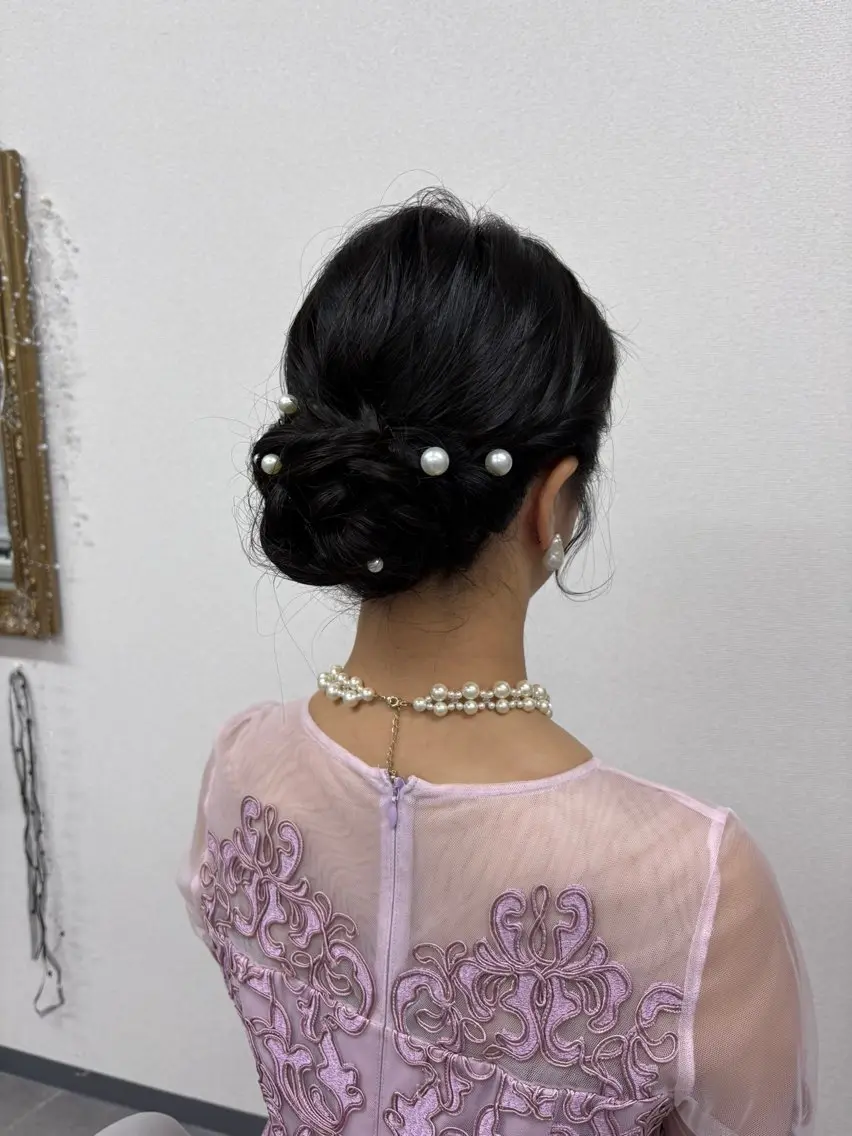 ヘアアレンジ 結婚式・ブライダル ヘアサロン ミカヅキのヘアスタイル