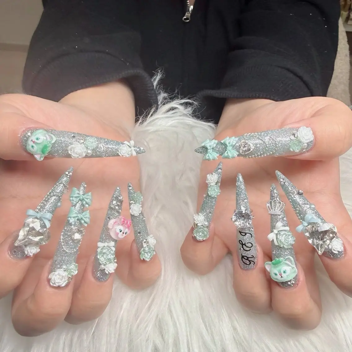 ネイル フットネイル フレンチネイル グラデーション 韓国ネイル ロングネイル ハンドネイル Hani Nail Salonのネイルデザイン