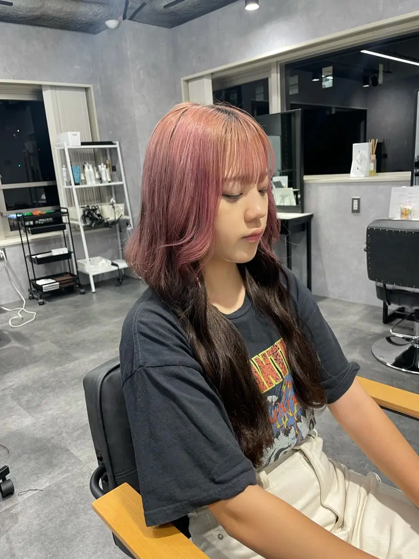 ロング プルエクステ エクステ エクステ 江田 悠真のヘアスタイル