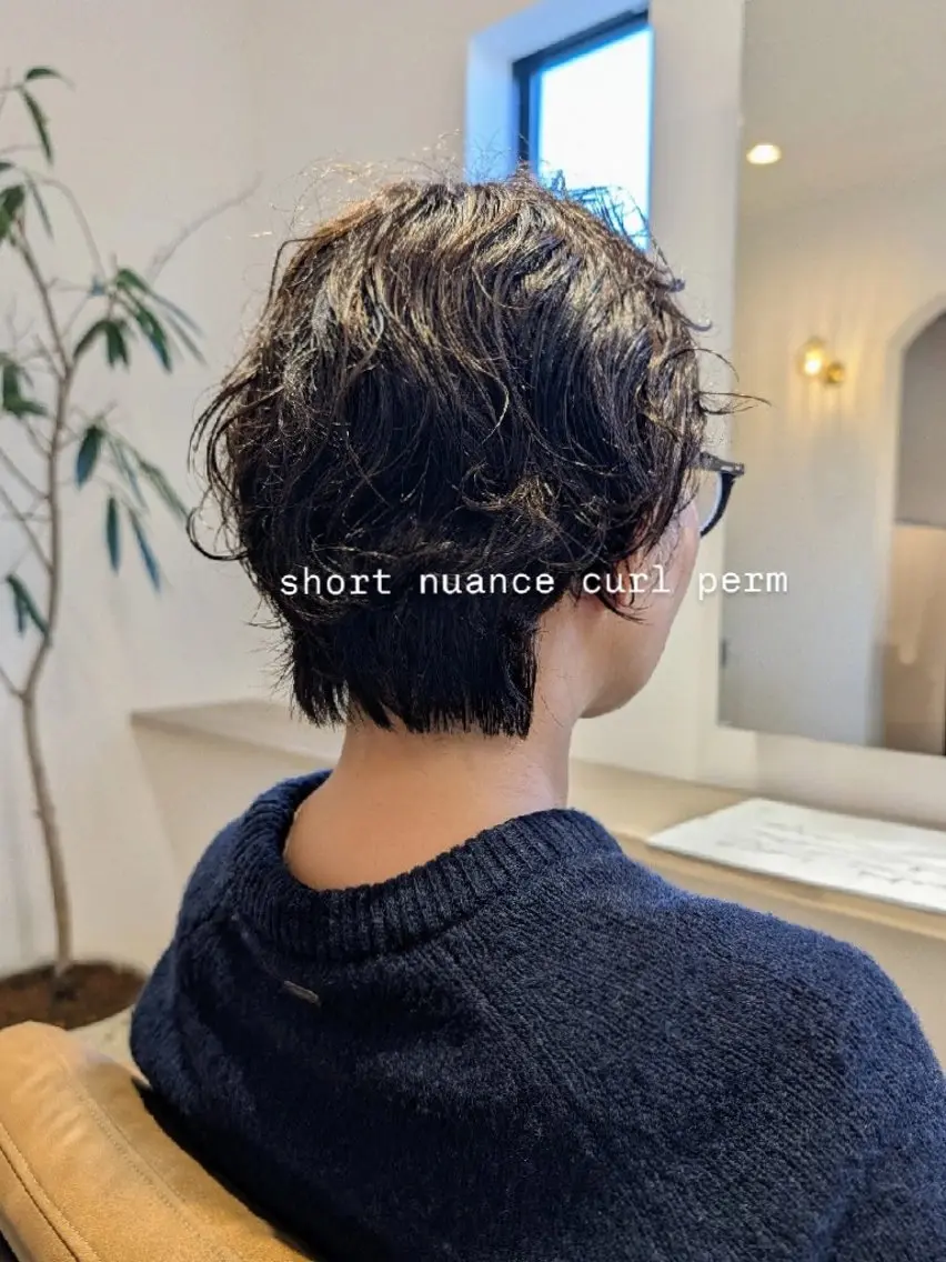 ショート パーマ ショートヘア カット パーマ ルプラボウ　小野寺 菜穂/豊橋/パーマのヘアスタイル