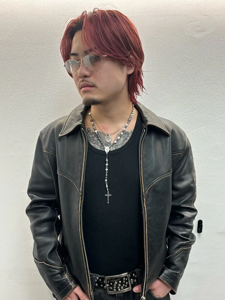 メンズ カット ヘアカラー 福島 将斗のヘアスタイル