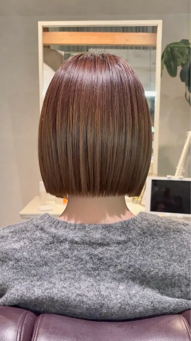 ミディアム ボブ 滋賀でレイヤーなら |吉村 友輝のヘアスタイル