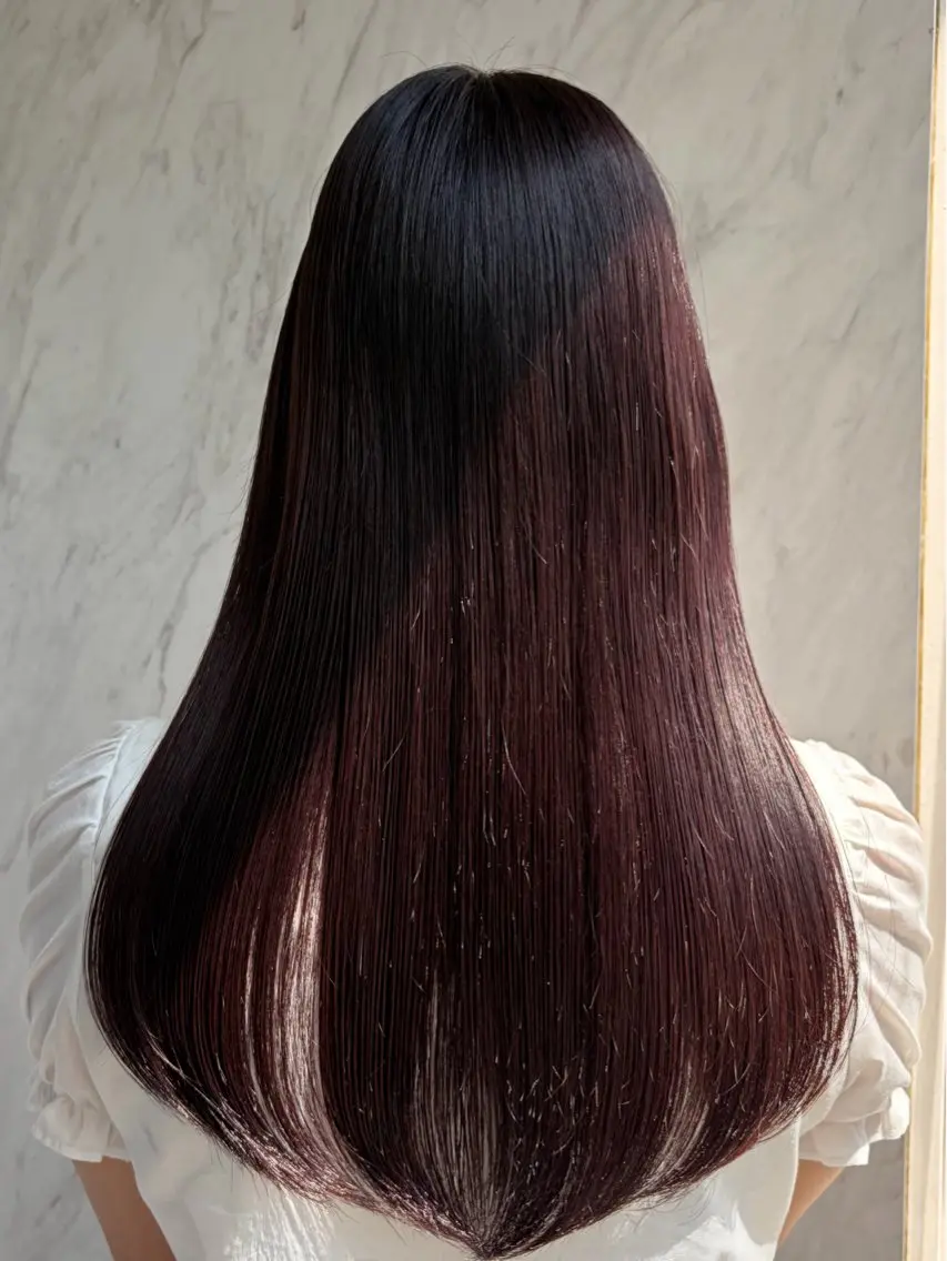 ロング ヘアカラー トリートメント 似合わせカット🫧透 明感カラー🫧maiのヘアスタイル