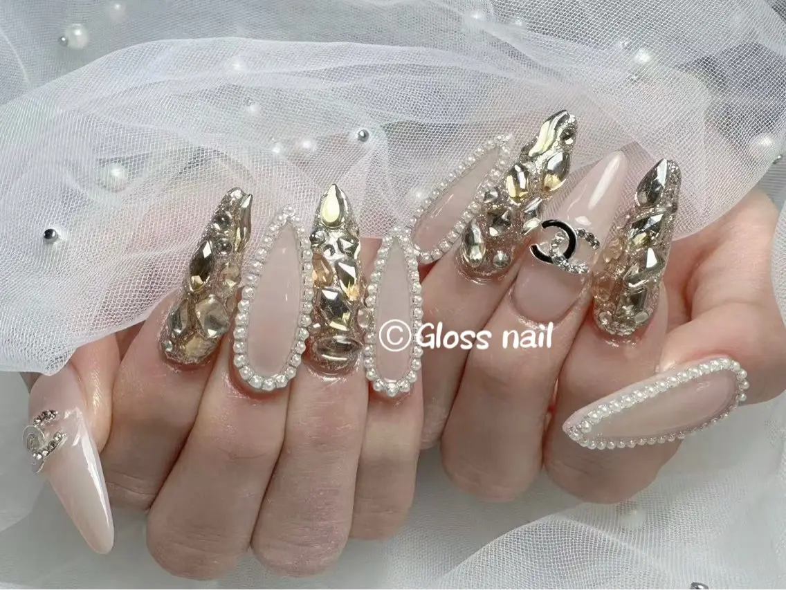 ネイル ハンドネイル Meri💅ジェル& チップ長さだし専門のネイルデザイン