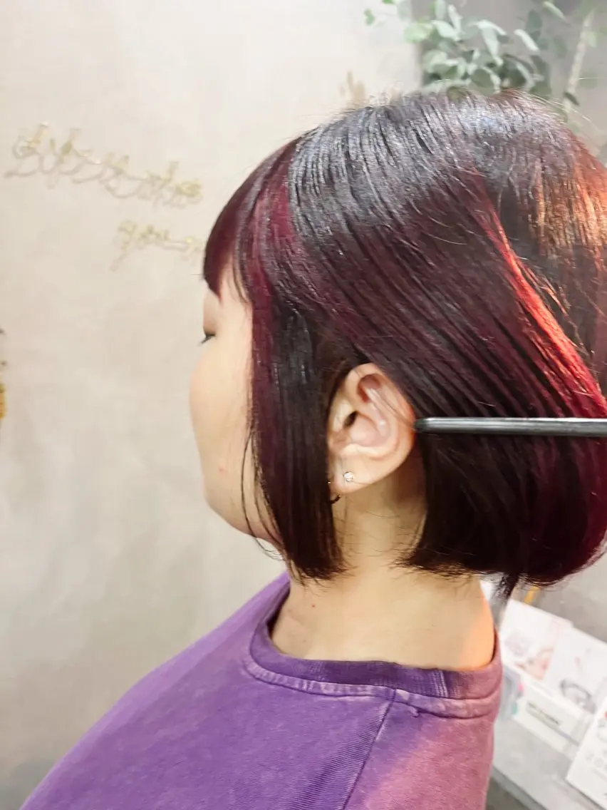 カラー ヤマモト ヒロミのヘアスタイル