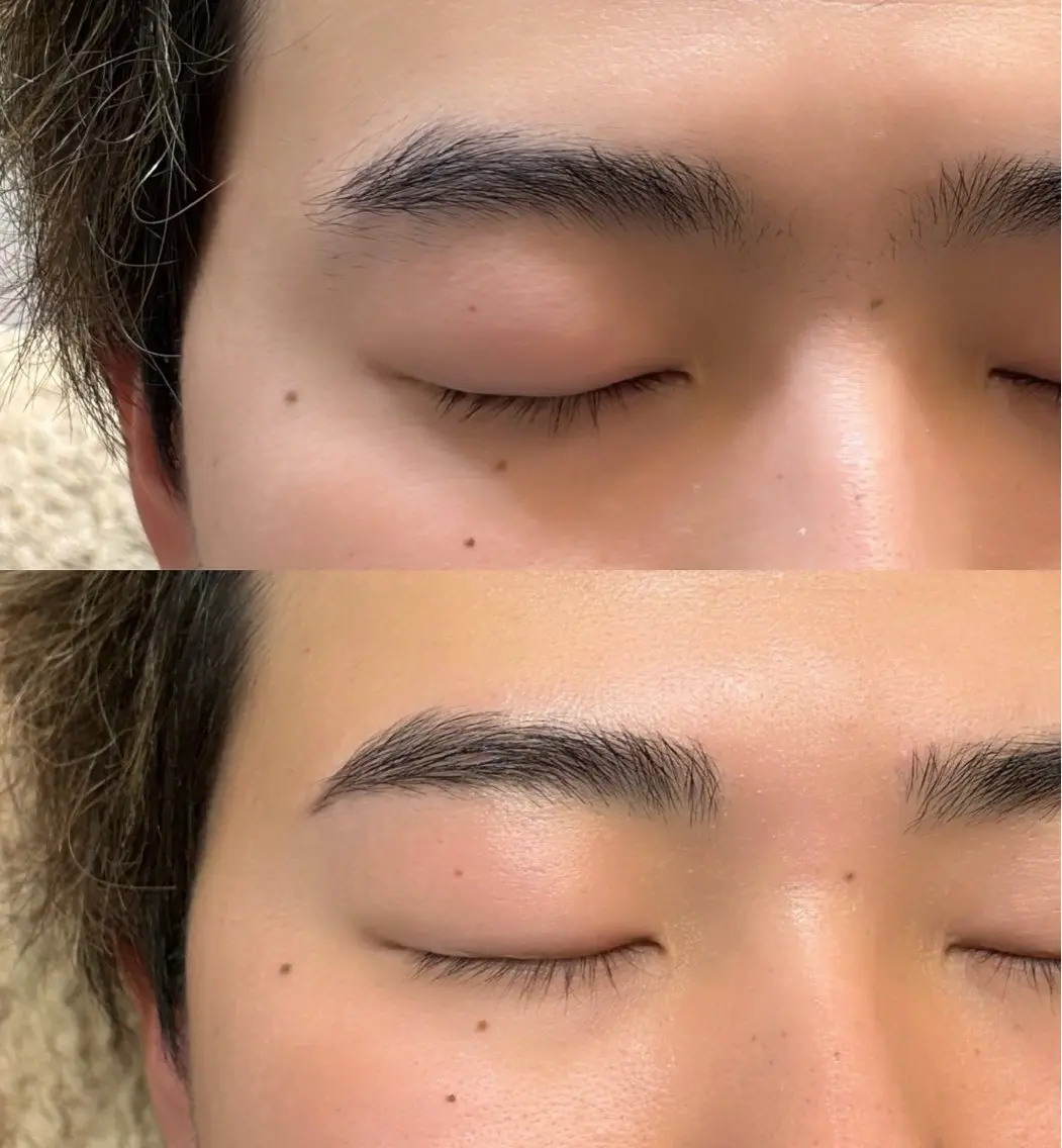 メンズ アイブロウ ワックス脱毛 眉カット 島田 茜の眉毛・アイブロウイメージ