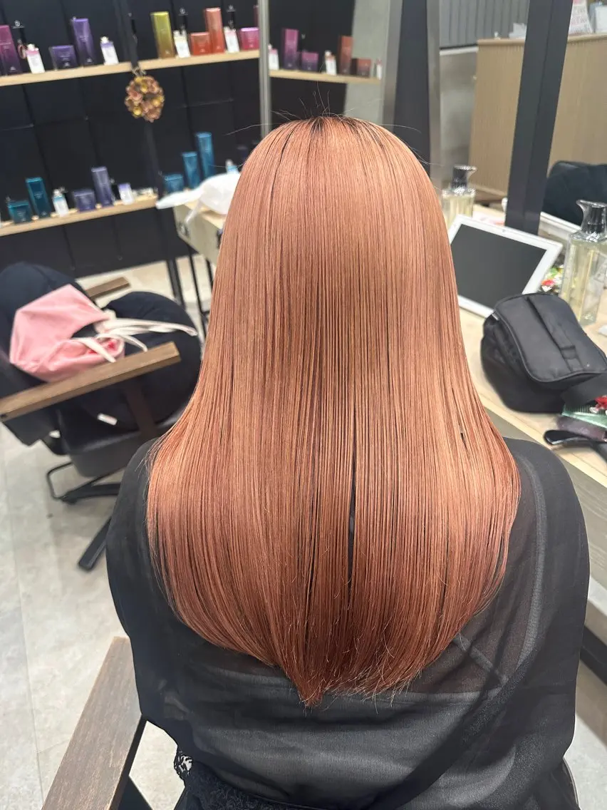 ロング カラー ヘアカラー カラー&縮毛 kotojiのヘアスタイル