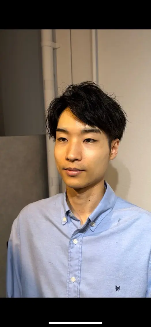 ショート パーマ メンズ カット パーマ 吉岡 昌吾のヘアスタイル