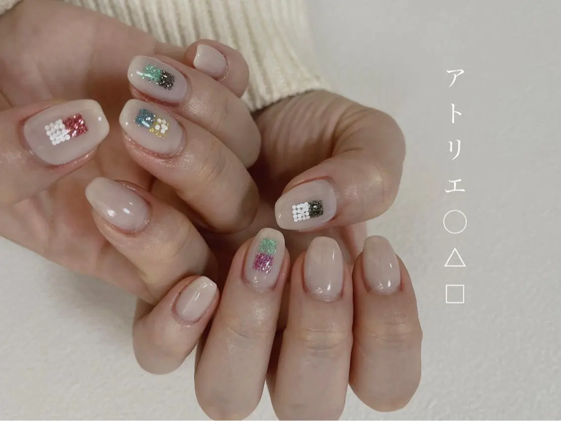 ネイル ハンドネイル アトリエ ○△□のネイルデザイン