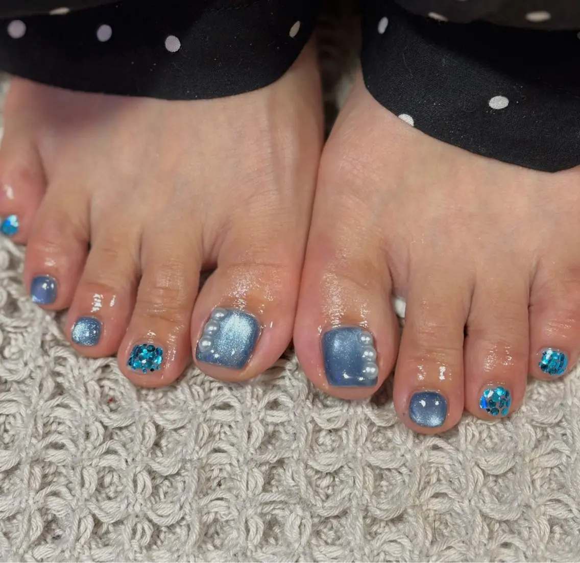 FOOT限定❣️【オフ無料】マグネット、ラメ、フラッシュ、ワンカラー ミニモ学割歓迎の写真