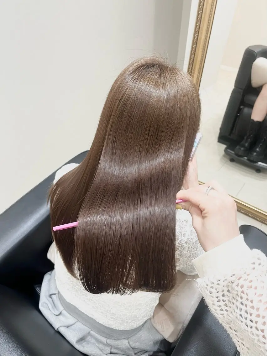 【人気No.1👑】カット+カラー+髪質改善トリートメント⭕️の写真