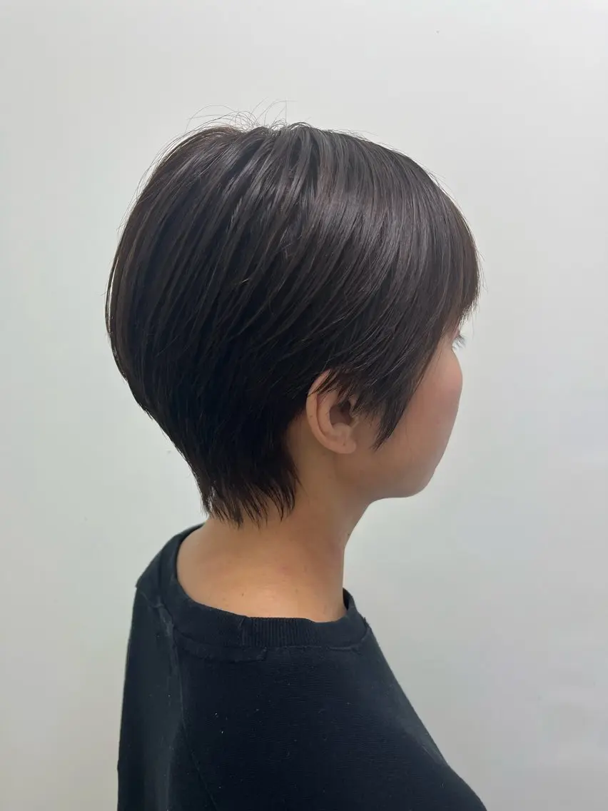 ショート 【北千住】🌈韓国風 レイヤー✨小顔カットのヘアスタイル