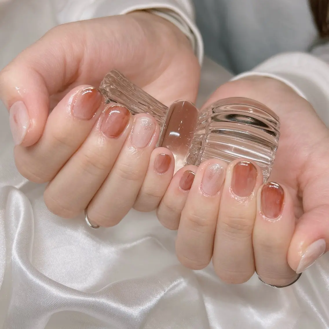 ネイル ニュアンスネイル ハンドネイル junna 金山.東別院.上前津のネイルデザイン