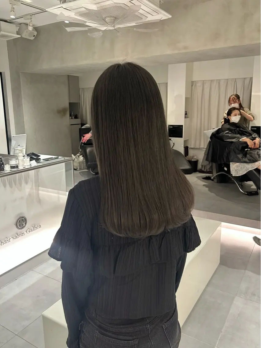 ロング カラー カット ヘアカラー トリートメント 🧚つやさらhair 🧚manakaのヘアスタイル