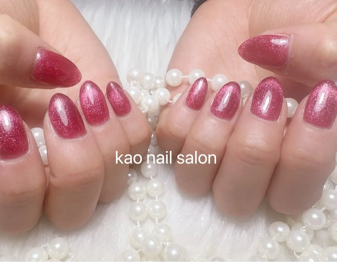 ネイル ハンドネイル kao nail マグネット/長さだしのネイルデザイン