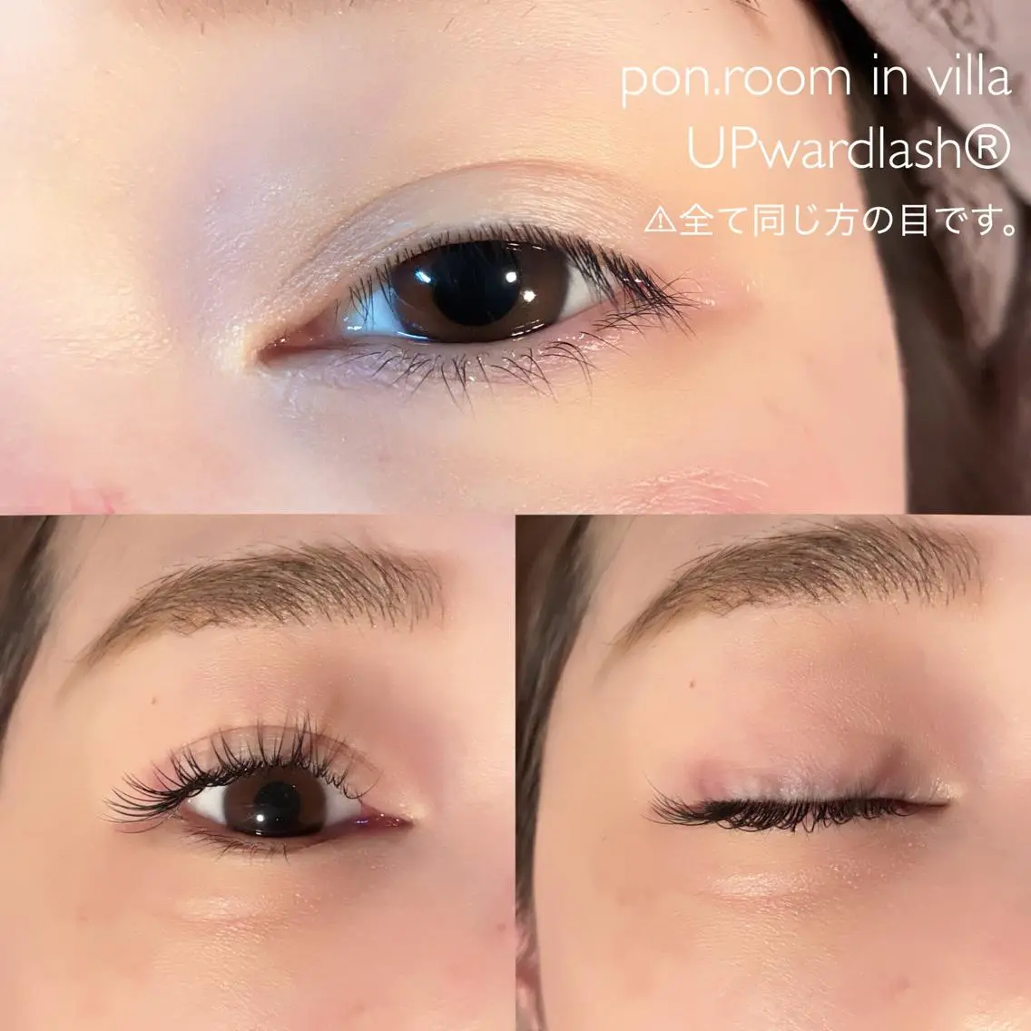マツエク・マツパ アップワードラッシュ 大人の為のまつげ眉毛 salonポンルームの眉毛・アイブロウイメージ