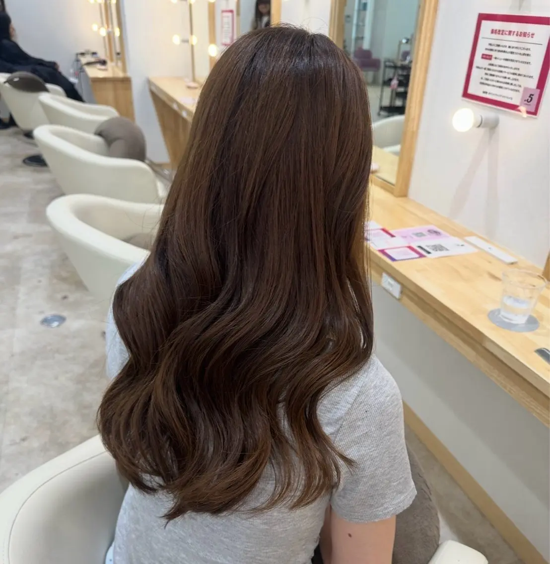 ロング カラー ヘアカラー トリートメント 淡い暖色カラー🩰 girly ♡ ノアのヘアスタイル