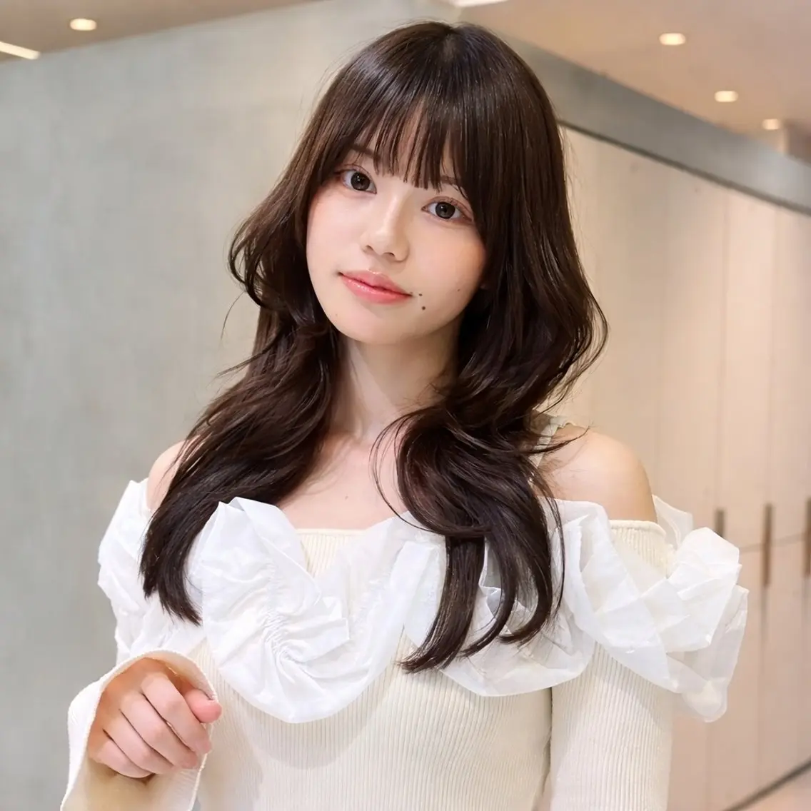 ロング カラー ヘアアレンジ レイヤーカット カット ヘアカラー トリートメント 巻きラク♡レイヤー 🦢こころのヘアスタイル