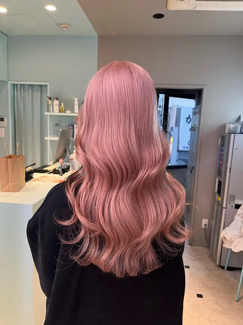 ロング カラー ヘアカラー ブリーチカラー 🩵MIZUKIのヘアスタイル