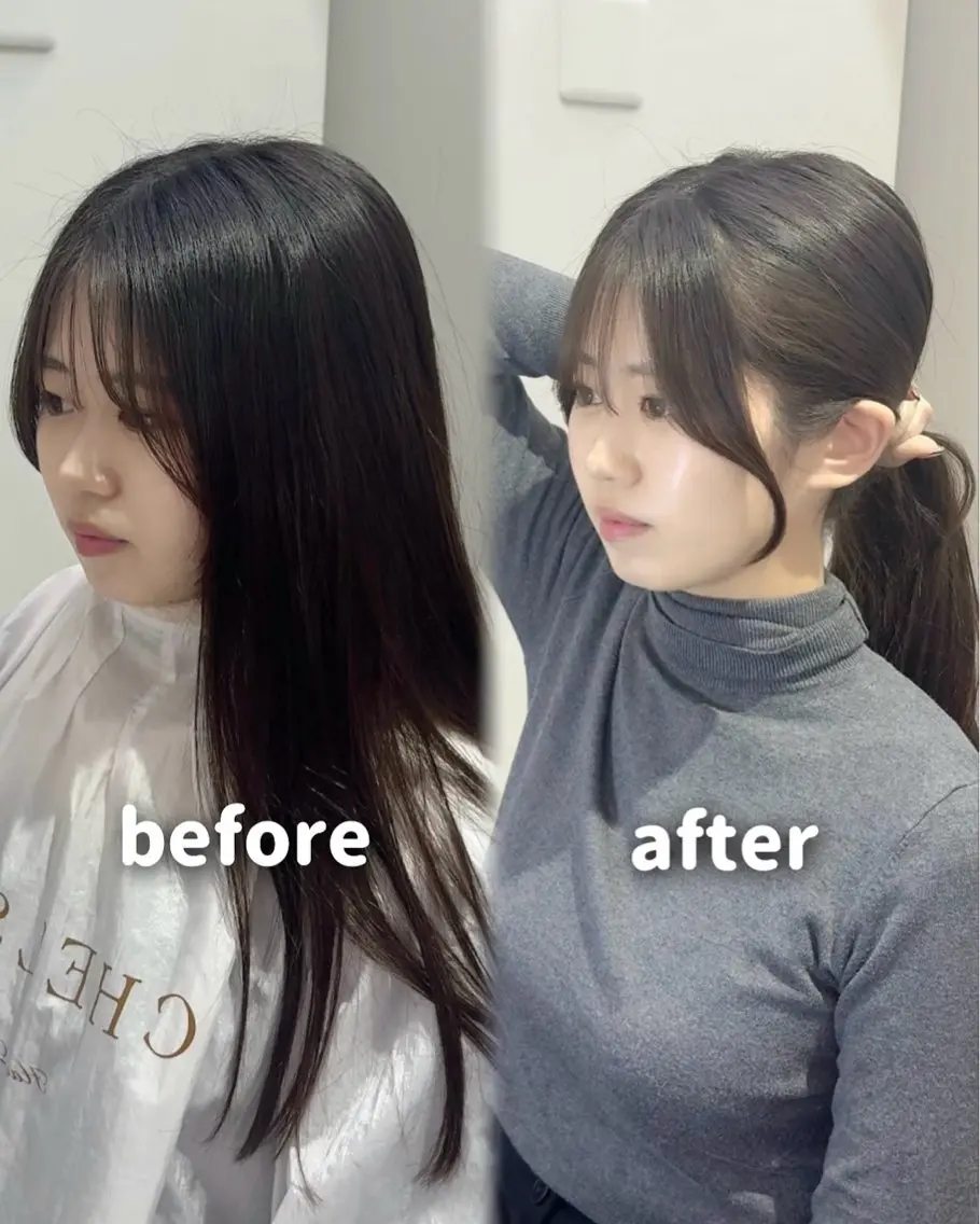ロング YUZU🎀顔まわり ×レイヤーカットのヘアスタイル