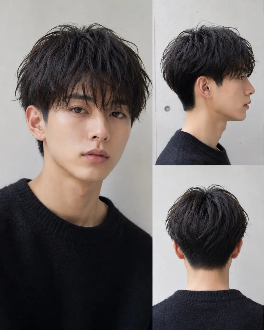 パーマ メンズ メンズ韓国風 メンズパーマ 髪質改善 縮毛矯正 ストレートパーマ ha ruのヘアスタイル