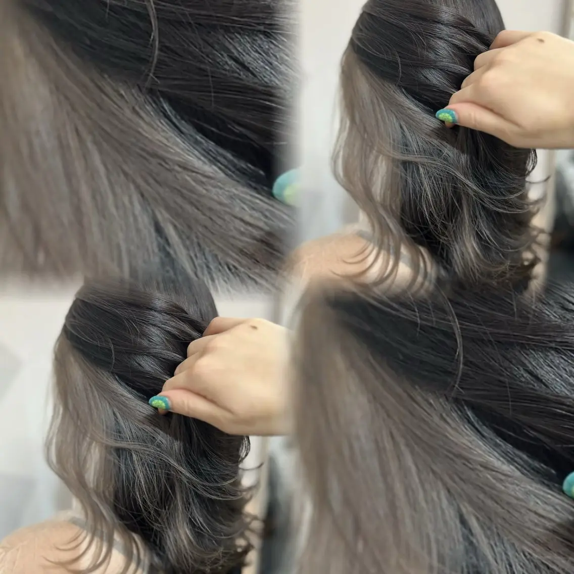 ミディアム カラー 髙橋 李里亜のヘアスタイル
