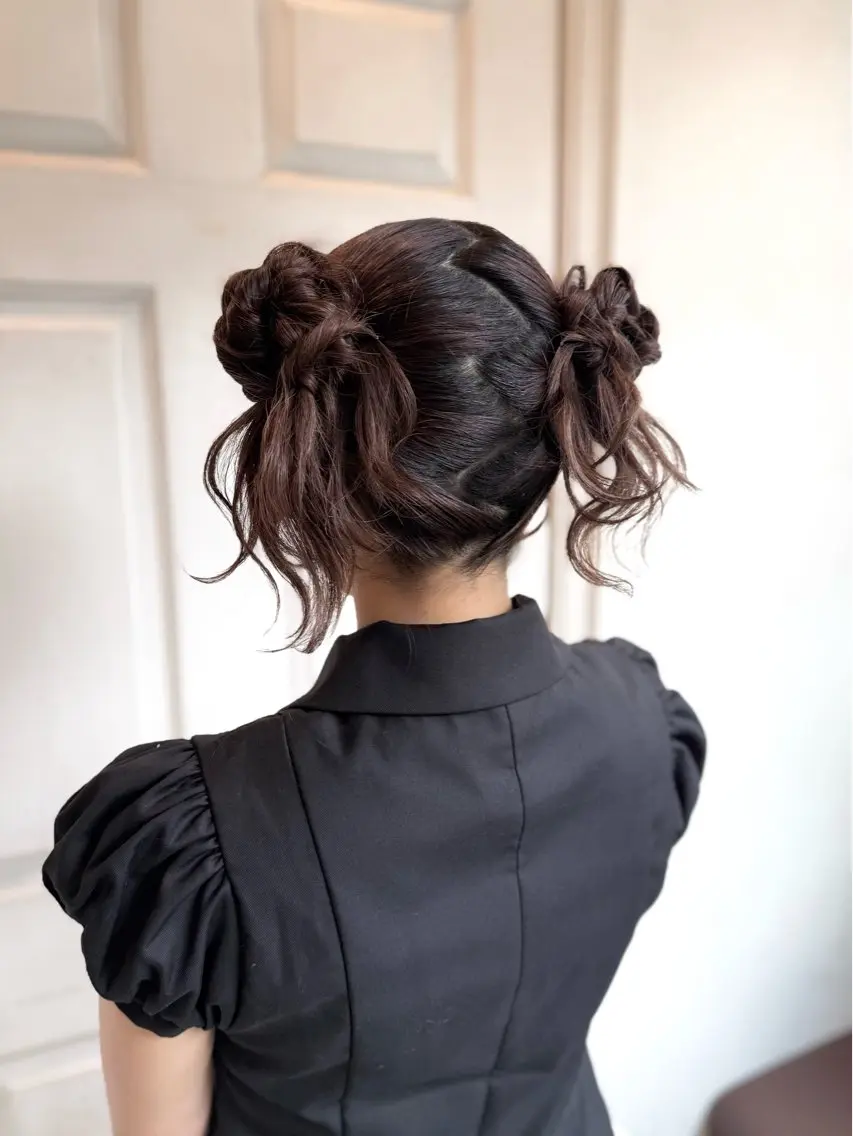 ヘアアレンジ デート ヘアセット 縮毛矯正 ヘアメイク 🦋サカモトレナ🦋のヘアスタイル