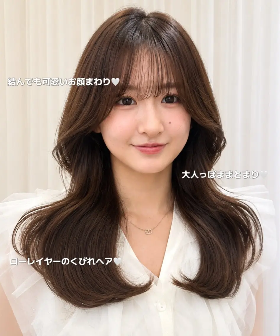 セミロング カラー カット ヘアカラー トリートメント ヘッドスパ 💎レイヤー/韓国 💎石戸谷のヘアスタイル