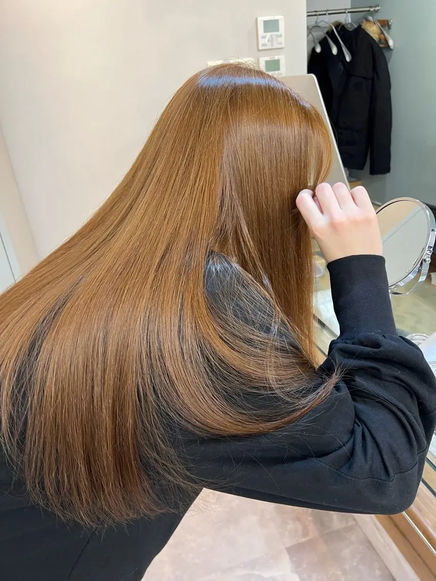 【カラーリスト限定メニュー】ブリーチなしWケアカラー＋2step補修トリートメント🫧の写真