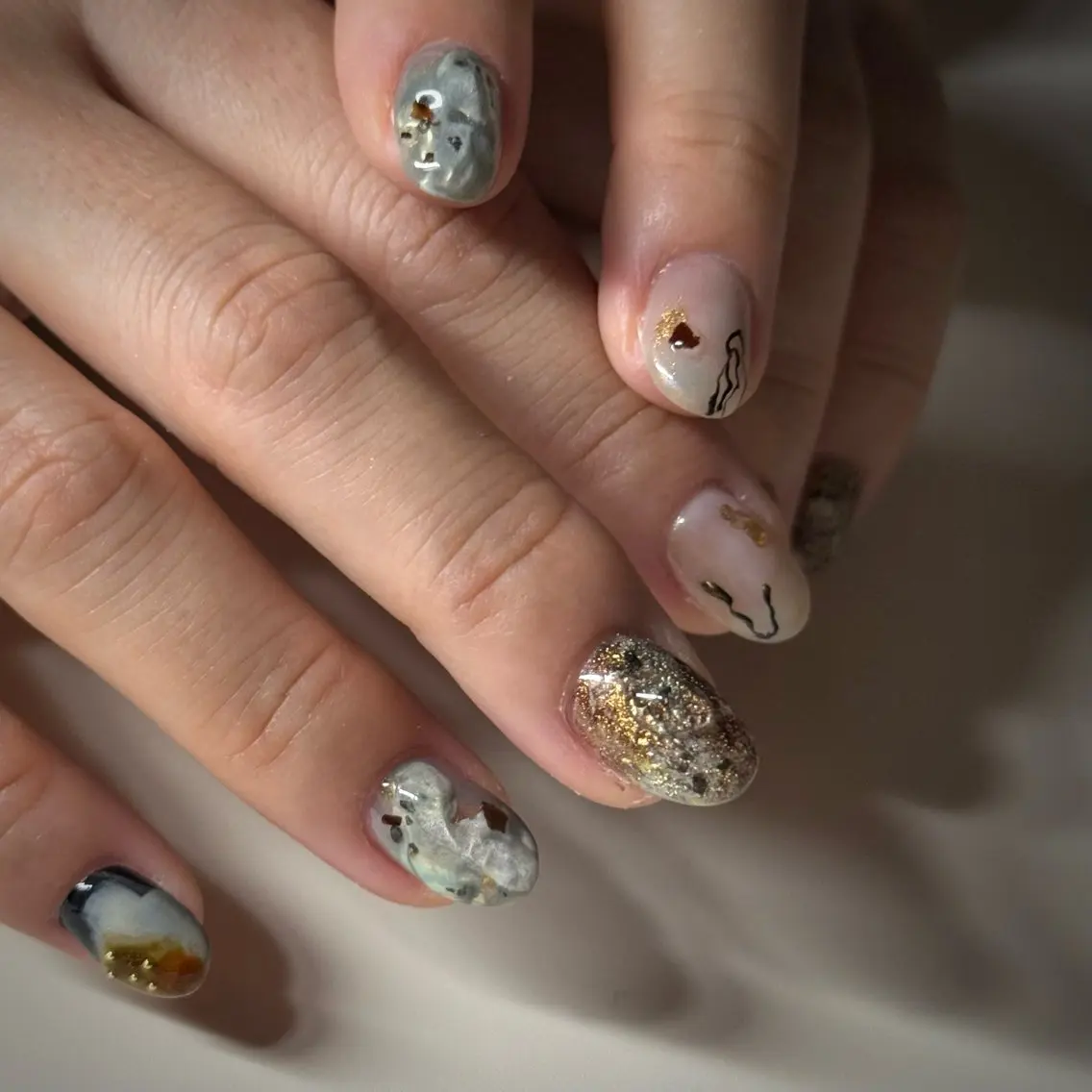 ネイル 持ち込み ニュアンスネイル Atelier Soiのネイルデザイン
