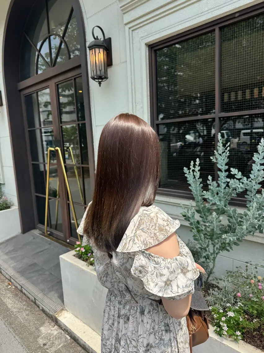 カラー オリーブカラー ヘアカラー Luce川崎 sayaのヘアスタイル