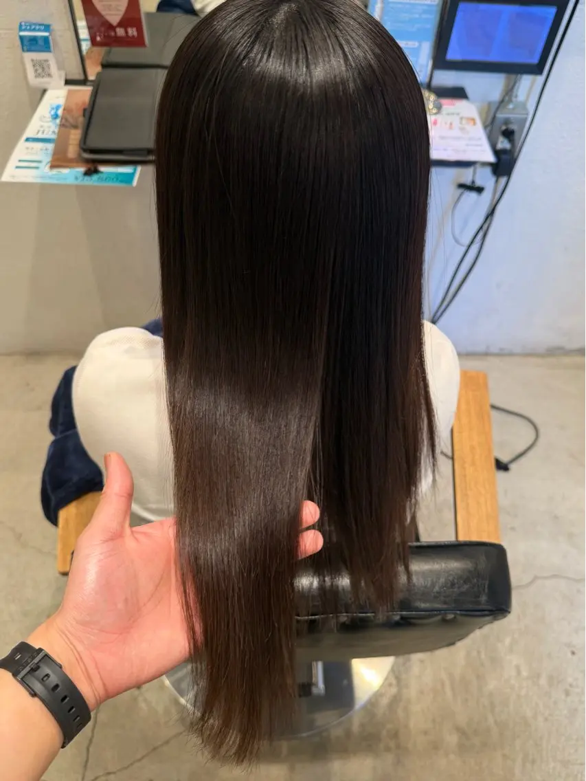 セミロング 髪質改善 川口 雄大のヘアスタイル
