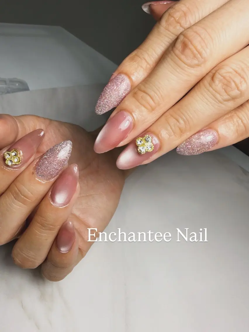 ネイル フラッシュネイル マグネットネイル Enchantée yukaのネイルデザイン