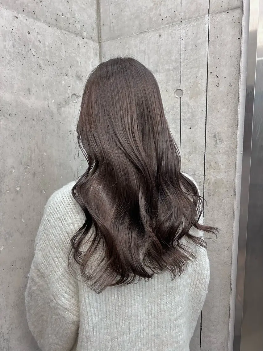 ロング カラー パーマ ヘアアレンジ ANJU/上品カラー /似合わせカラー💖のヘアスタイル