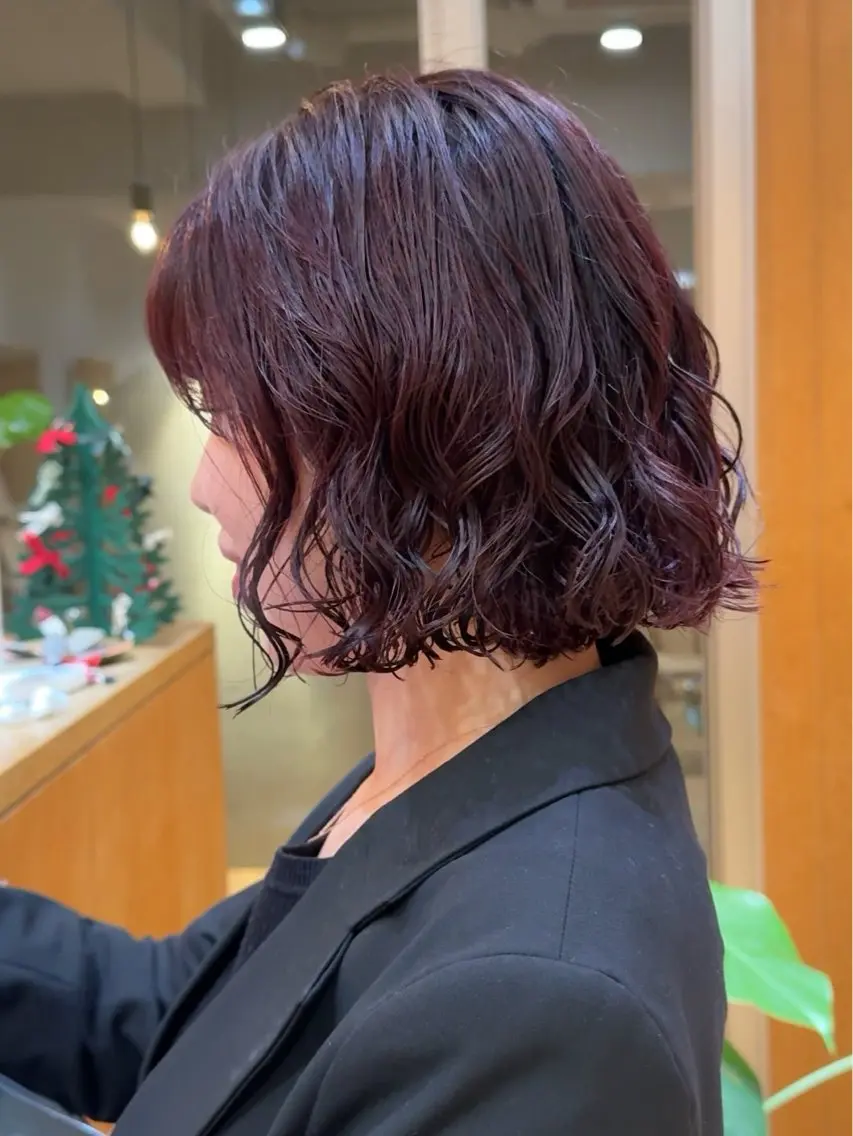 ショート パーマ カット パーマ 大橋 芽衣のヘアスタイル