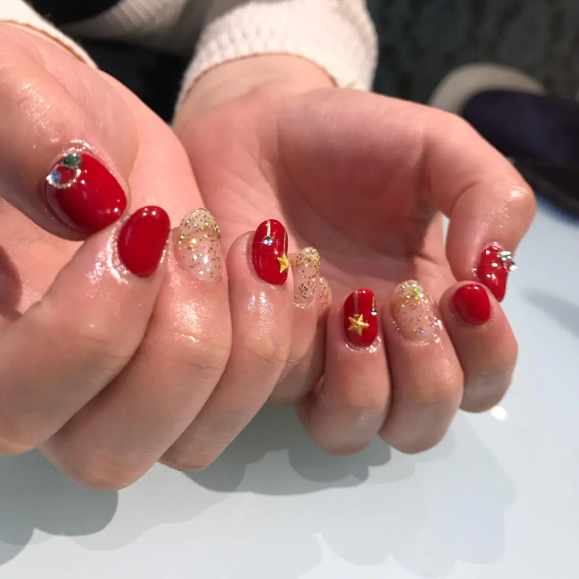 ネイル 冬ネイル クリスマス 湯本 千紘のエステ・リラクイメージ