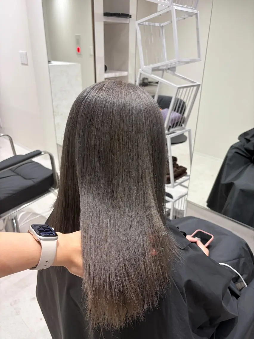 ミディアム カラー ヘアカラー COSMOS💫 千穂のヘアスタイル