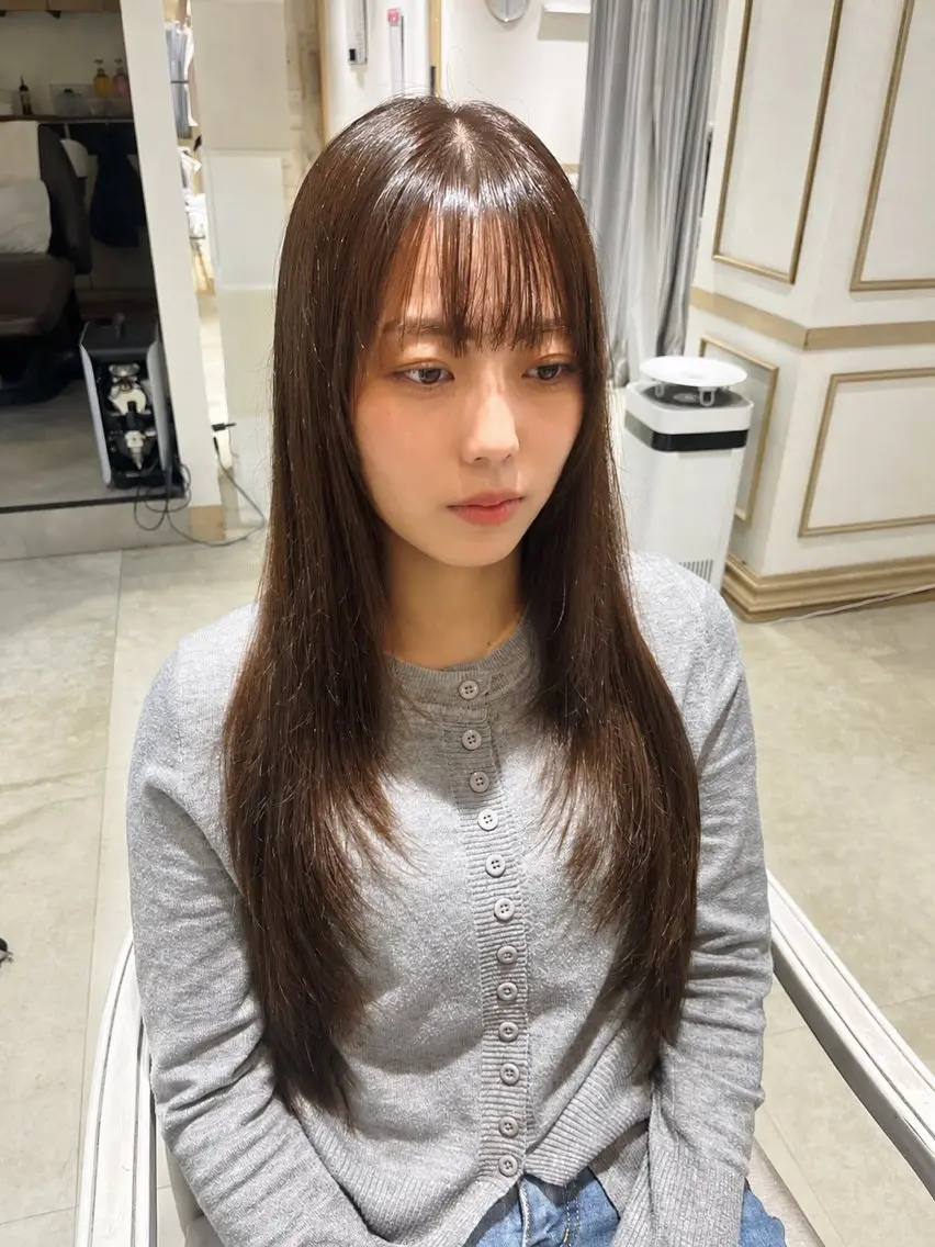 ロング レイヤーカット カット ヘアカラー トリートメント 髪質改善特化/ Kanataのヘアスタイル