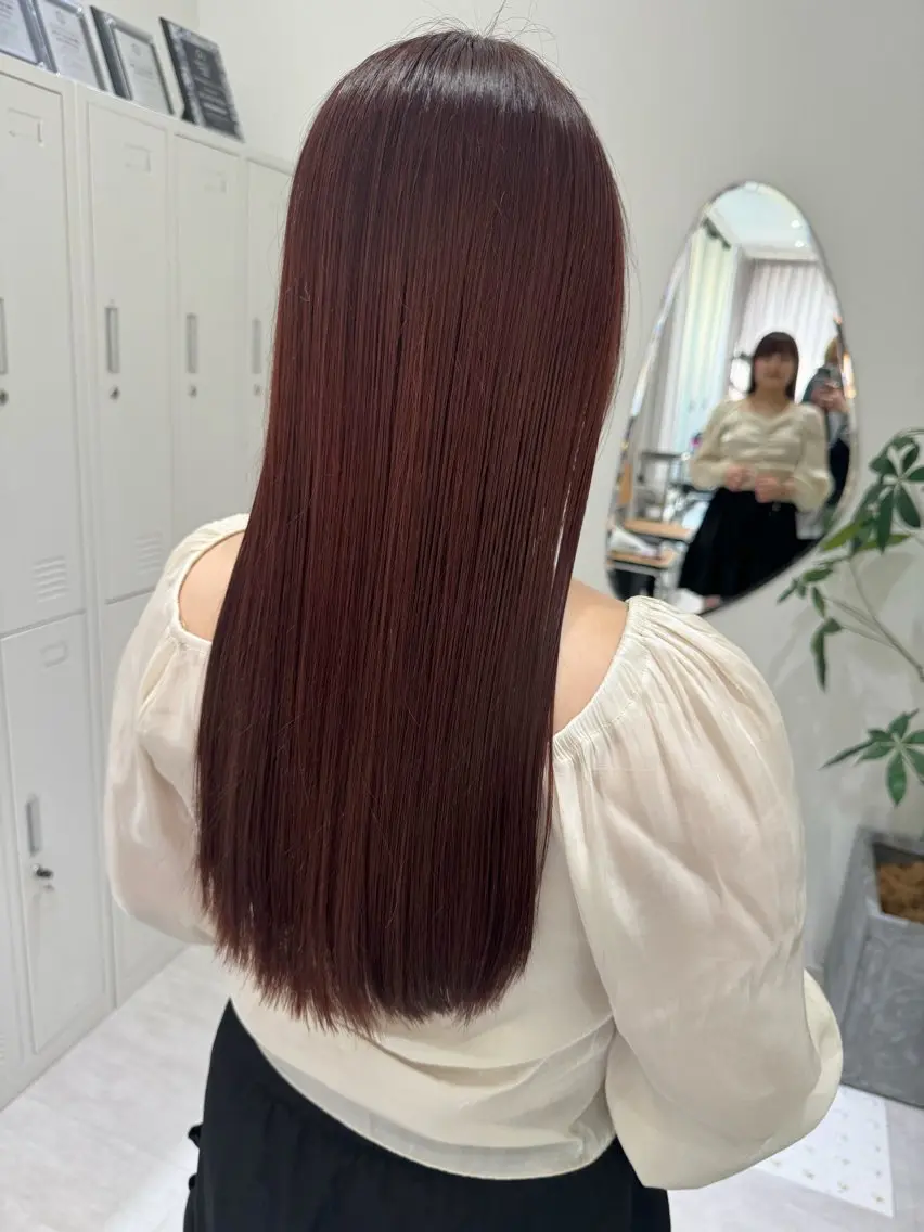 【🤭一日でまとめて美髪🤭⠀】似合わせカット&選べる3種のカラー+Premium縮毛矯正+クイックトリートメント🐚の写真