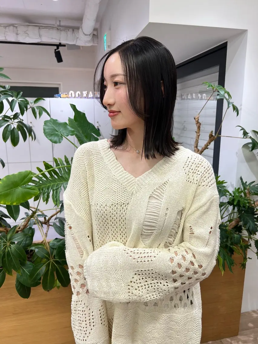 【🉐ミニモ限定🉐】カット+透明感カラー+プル艶Aujuaトリートメント✂️の写真