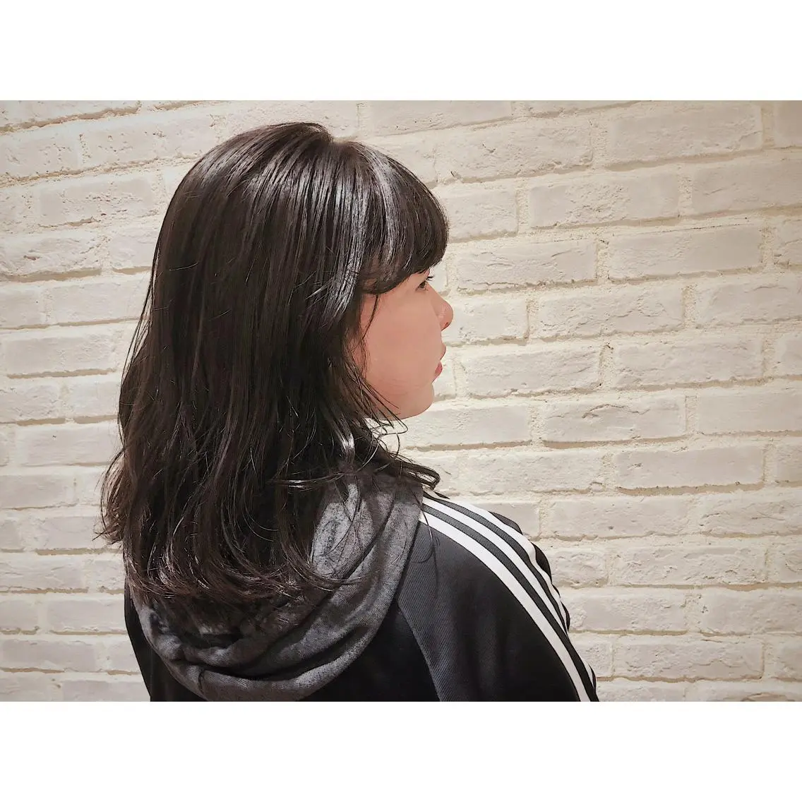 ミディアム カラー パーマ ヘアアレンジ 藤井 菜緒のヘアスタイル