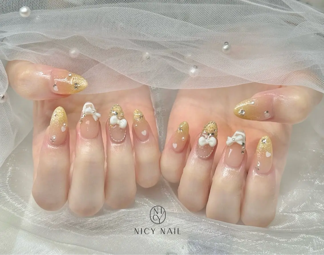 ネイル アートネイル オーロラネイル ブルー チークネイル フットネイル ハンドネイル NICY NAIL 池袋のネイルデザイン
