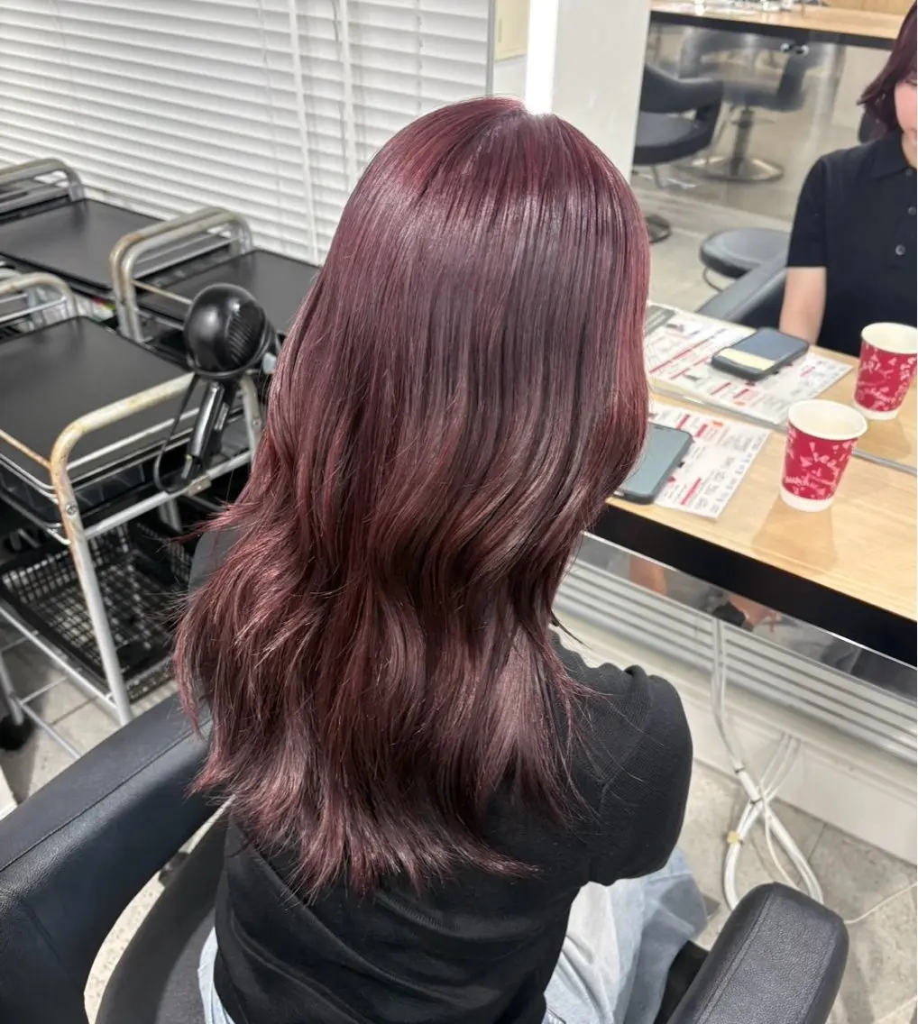 ロング ヘアカラー miku/ラベンダー 透明感カラー🪻❤︎のヘアスタイル