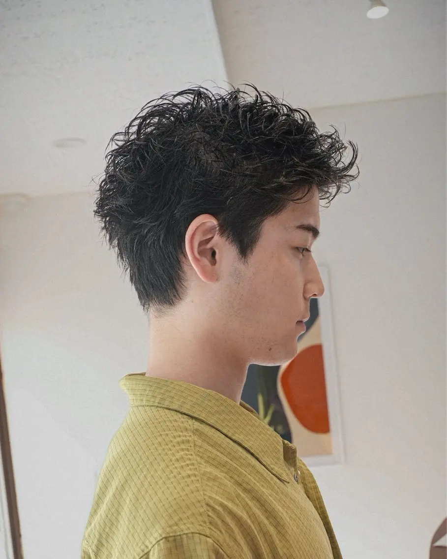 メンズ メンズパーマ スパイキーショート カット パーマ ARATA / tap/県庁近くのヘアスタイル