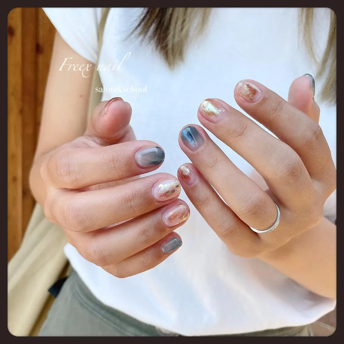 ネイル ニュアンスネイル ハンドネイル ハンドケア freex nail /ニュアンス/個性派のネイルデザイン