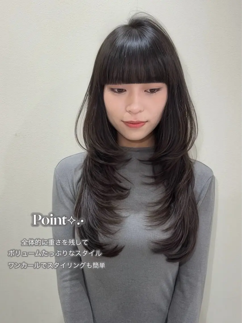 ロング カラー 大人韓国レイヤ ー特化|角岡泉希🩶のヘアスタイル