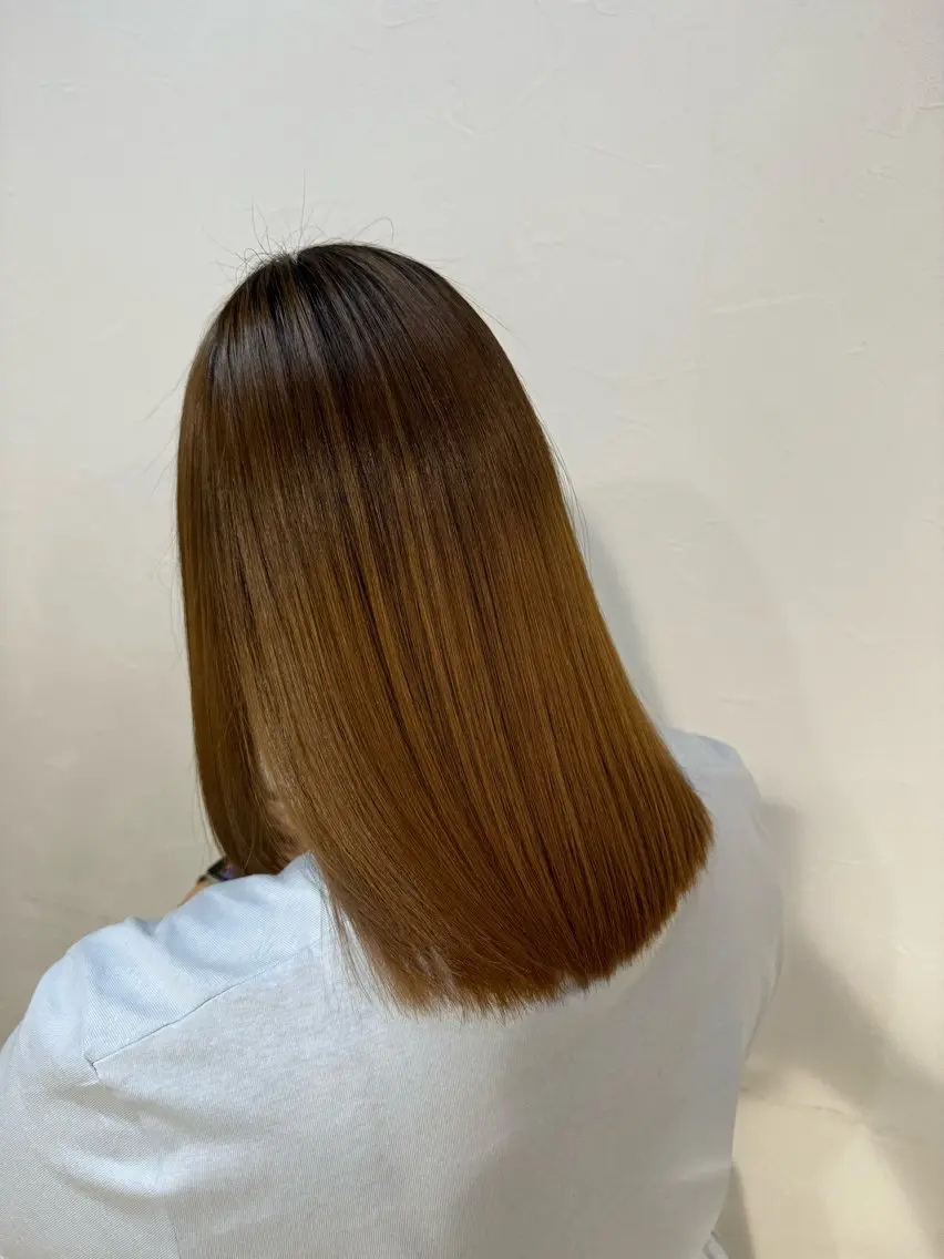 ミディアム 杉山 遥斗のヘアスタイル