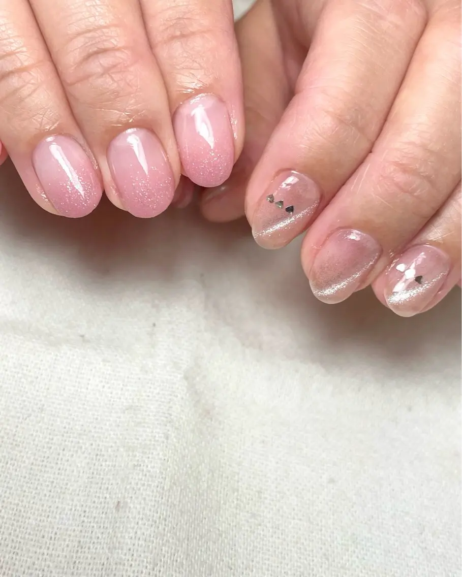 ネイル ハート ハンドネイル nail salon Cottonのネイルデザイン