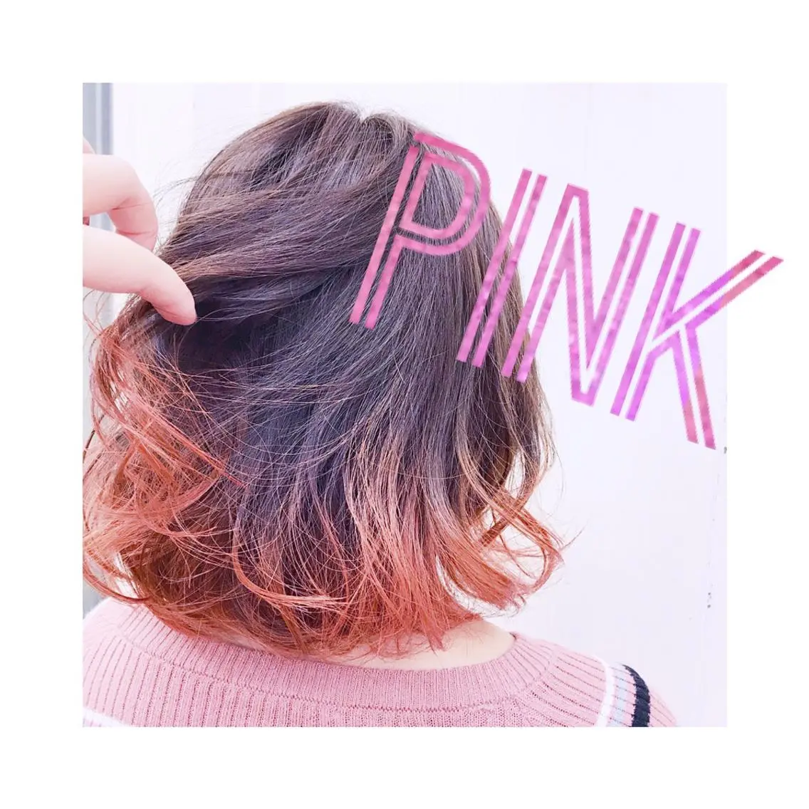 セミロング カラー グラデーションカラー ピンクカラー ヘアカラー トリートメント 🌿大人かわいいヘア 🌿Ayahaのヘアスタイル