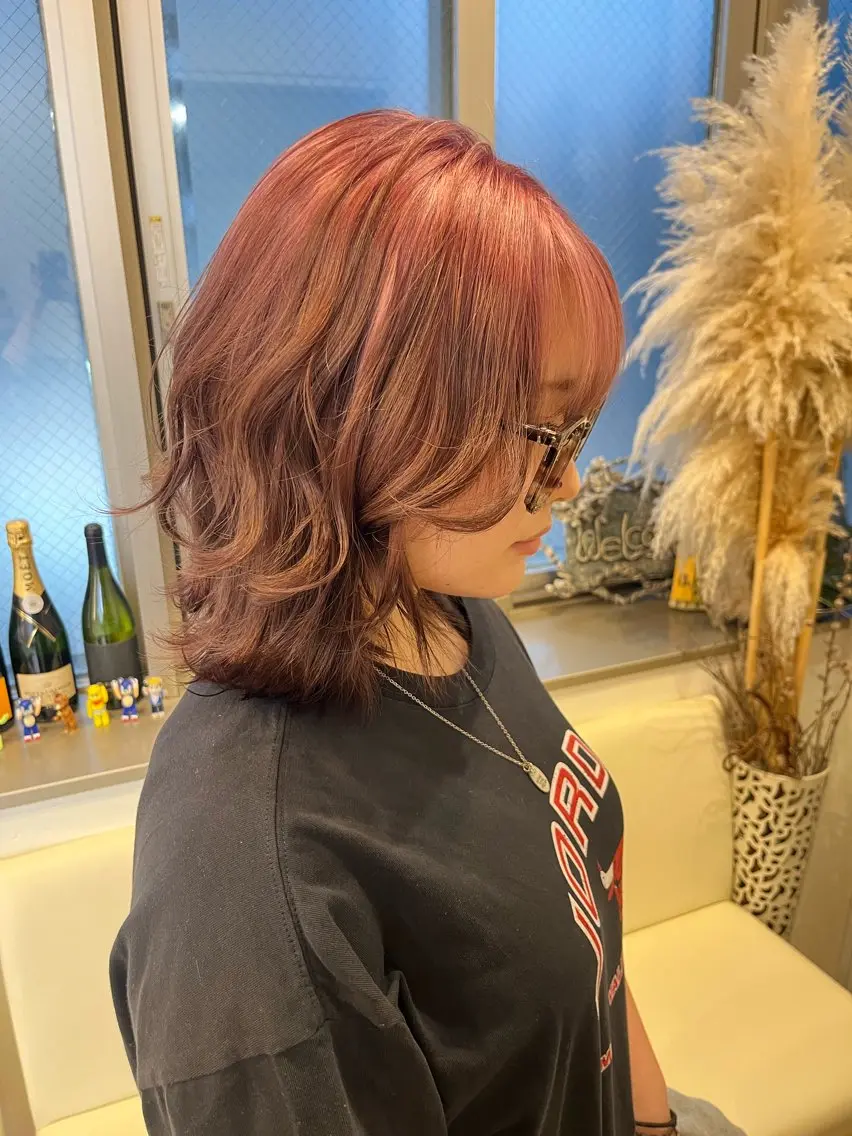 ミディアム カラー 透明感カラーレイヤー ブリーチ🌙Manaのヘアスタイル
